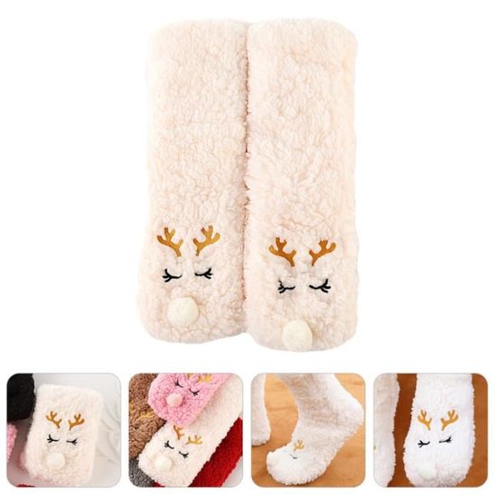 Chaussettes D'hiver Chaudes Et Confortables En Polaire épaisse Et Pelucheuse Pour Homme Et Femme, Marron, Taille Unique