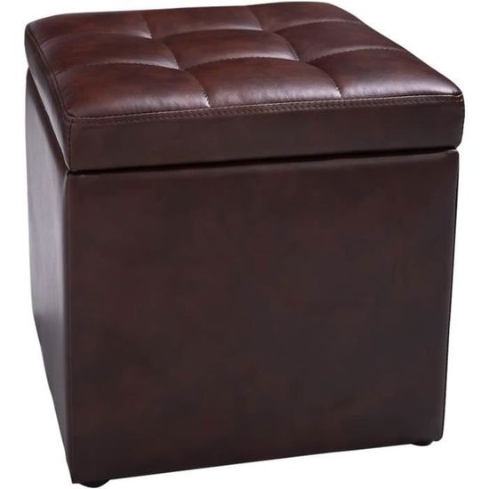 Banquette Tabouret Piano 2 Places – Avec Rangement Caché, Coussin Cuir PU, Jambes En Bois, 200 Kg Max