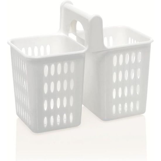 Panier à Couverts Lave-vaisselle Kerafactum Rond - Acier Inoxydable, Mailles Larges - Universel Pour Couverts Et Petites Pièces