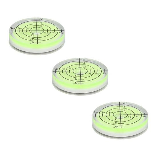 Niveau à Bulle Rond 32x12mm – Mini Niveau Circulaire Pour Trépied Photo, Télescope, Tourne-disque, Atelier