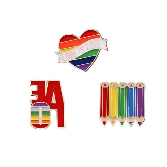 10 Épinglettes Progress Pride LGBT - Broches Arc-en-Ciel Pour Fierté LGBTQ+