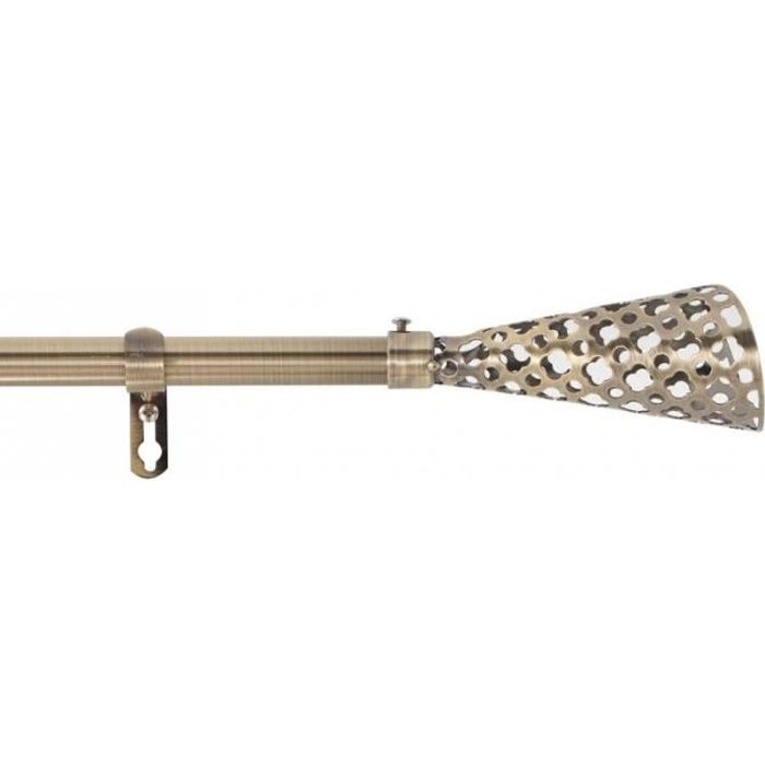 Kit tringle décorative Oris - L 120 / 210 x D 1,9 cm - Doré 120/210 cm
