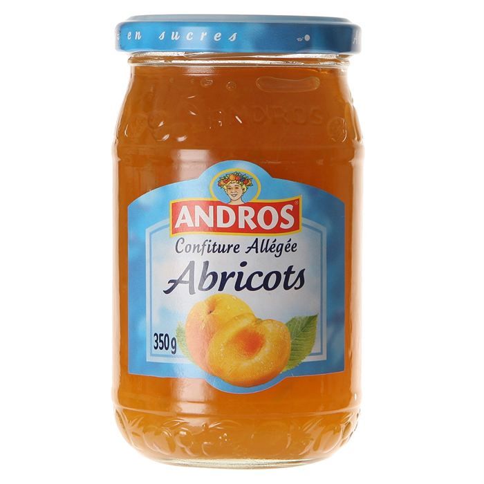 Andros confiture allègée abricot 350g