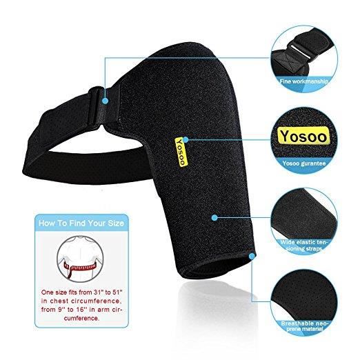 Support d'épaule Yosoo pour sac de maillage de coiffe de rotateur pour