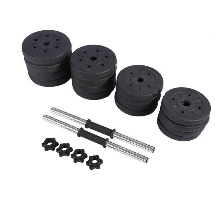 BESPORTBLE -Ensemble d'haltères 30 kg musculation réglable