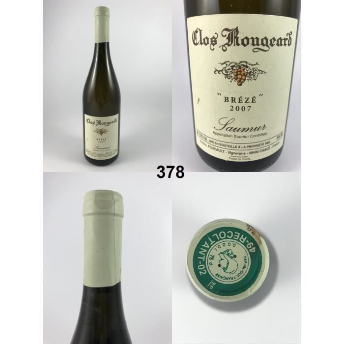 Clos Rougeard - Brézé 2007 - N° : 378, Saumur, Blanc