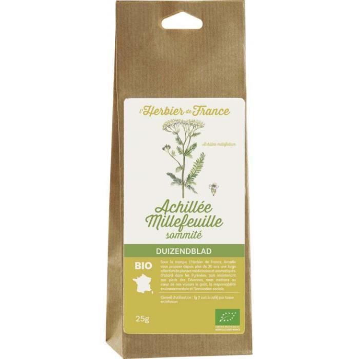 Herbier de France - Achilée millefeuille sommité