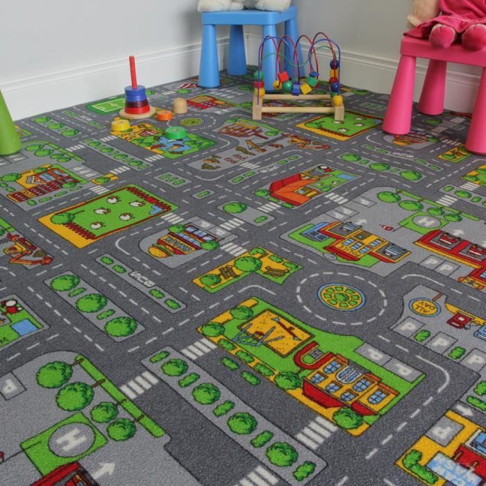 Tapis de Jeux Enfant - Ville, Rues et Routes 200x200cm