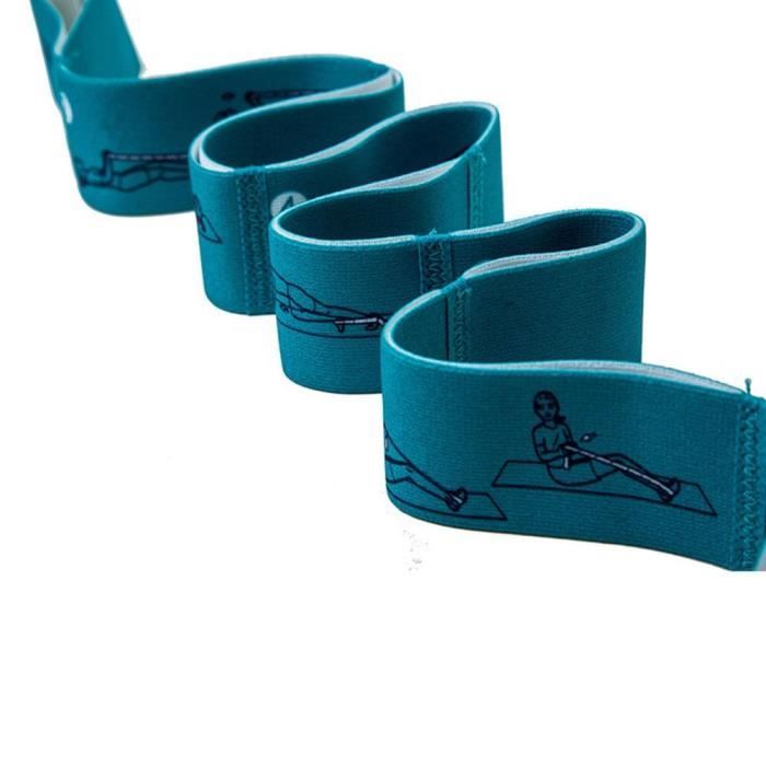 Accessoires Fitness - Musculation,Yoga étirement ceinture bandes de résistance à la Tension Pilates Yoga tirer sangle - Type green