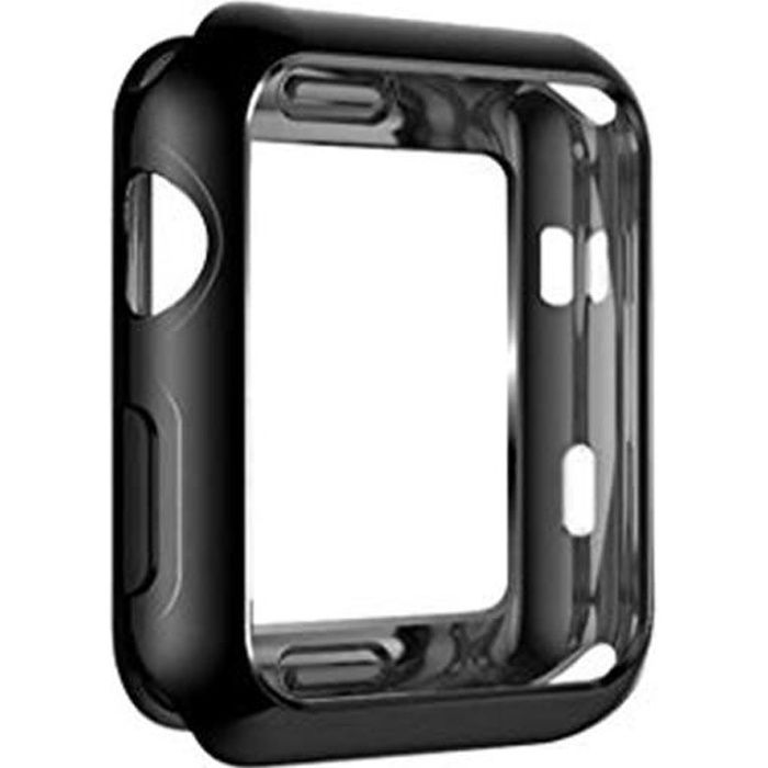 Coque de protection souple silicone Noir pour Watch Serie SE 44 mm - Marque Yuan Yuan -