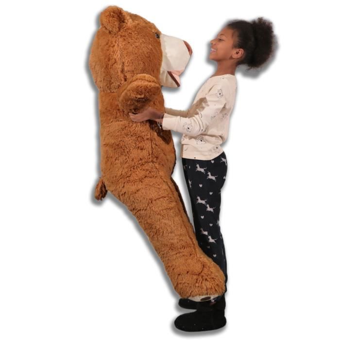 Banabear marron 130cm, Nounours géant, Ourson immense idéal pour cadeaux et anniversaires