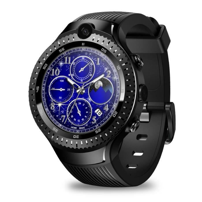 Nouveau Zeblaze THOR 4 double montre intelligente hommes appel vidéo fonctions multiples WIFI 1 Go + 16 Go SmartWatch 5.0MP + 5.0MP