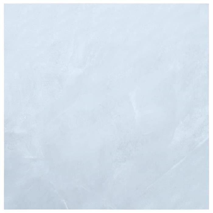 40098 Planches de plancher autoadhésives - Planches de sol Revetement En Planche 5,11 m² PVC Blanc Marbre Meuble©