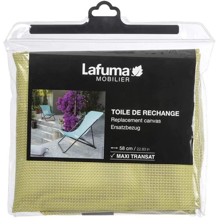 LAFUMA MOBILIER Toile Batyline pour Chaise Longue Maxi Transat, Largeur: 58 cm, Couleur : Étamine, LFM2655-92671416