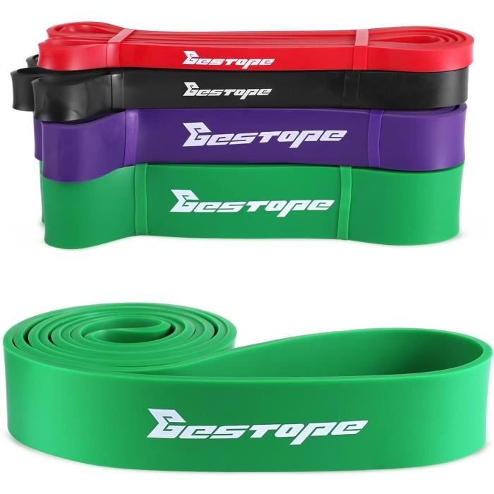 Bestope 1pcs Bandes de résistance Élastique Fitness Bandes d'exercice entraînement Sangle Liste déroulante vert