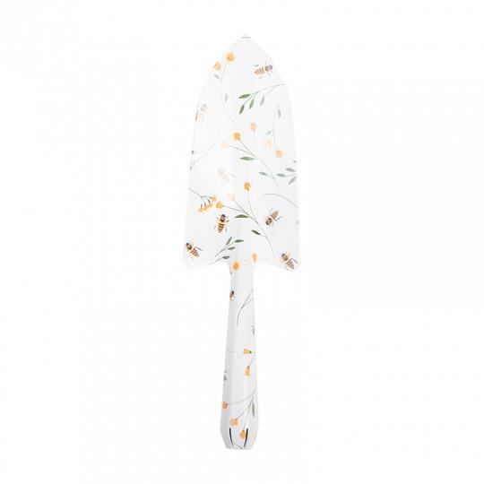 Pelle de jardin métal imprimée abeilles