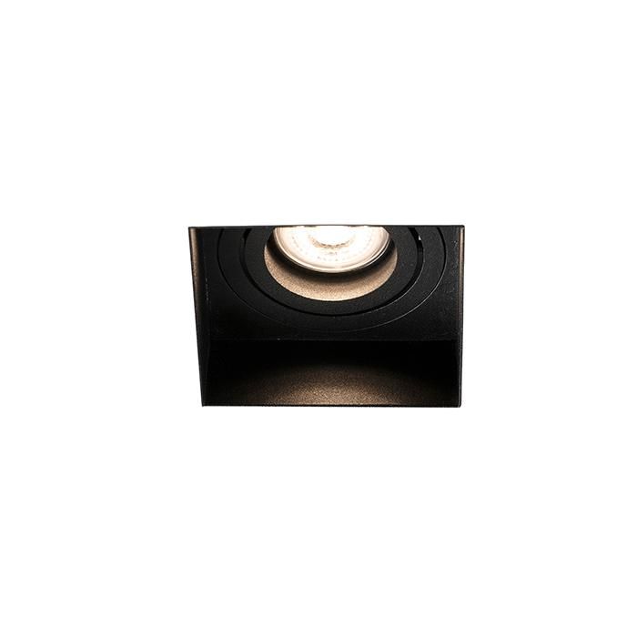 HYDE-Spot encastrable carré orientable L8,2cm Noir Faro L 8,2cm / l 8,2cm / H 5,5cm