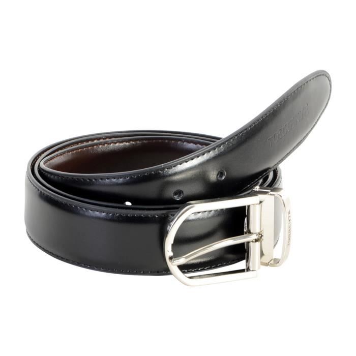 Ceinture Torrente Avec Boite Cadeau Reversible Noir et Marron CM23