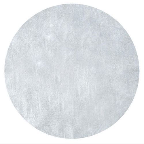 Set de Table rond fanon argent métallisé