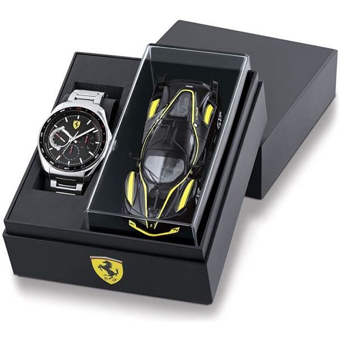 Scuderia Ferrari Homme Analogique Quartz Montre avec Bracelet en Acier Inoxydable 0870037 72