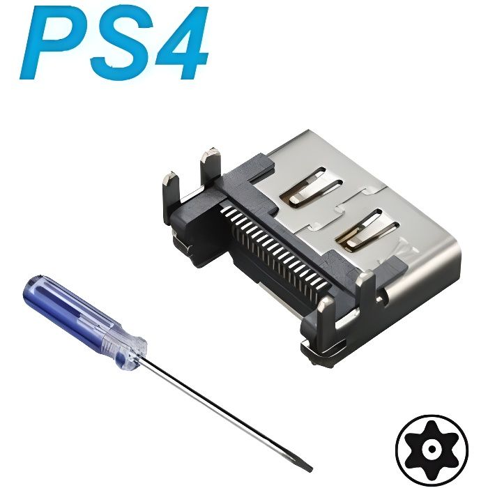 connecteur socket port hdmi original sony ps4 tournevis Torx T8 PS4 Skyexpert