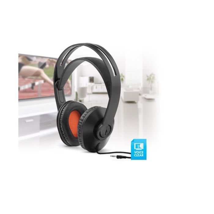 Casque filaire WE avec micro Noir - WECASFIL2N 1,2 m