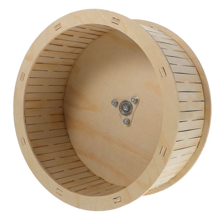 Meilleurs prix pour 1PC en bois Mute Hamster roue roue roue chinchilla hamster roue sport jouet