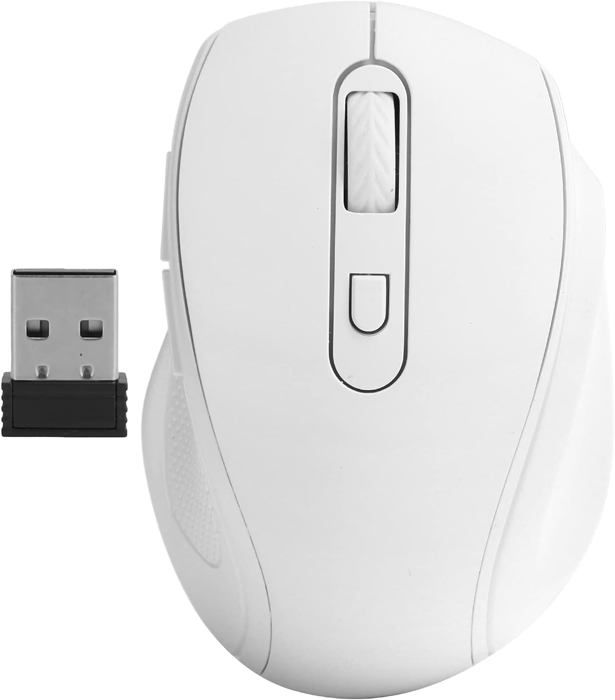 Souris Sans Fil Silencieuse Optique 2.4GHz - 6 Boutons, Récepteur USB, Ambidextre - Parfaite Pour Bureau Ou Déplacements