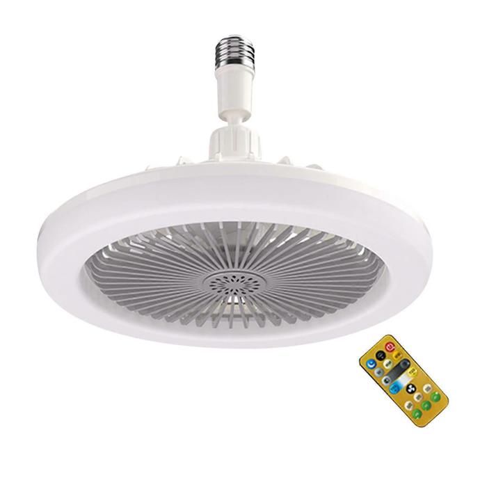 Petit ventilateur de plafond avec éclairage et télécommande pour chambre à coucher salon lampes décoratives - Ventilateur disc - Wen