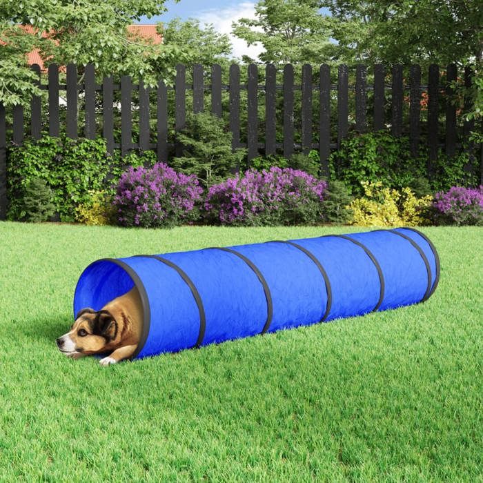 (Bleu)Tente/tunnels dactivités - Magnifique Tunnel pour chien bleu Ø 40x200 cm polyester 18927