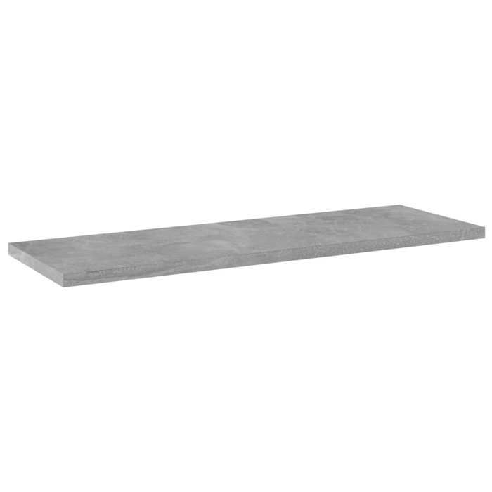 SOLOM@Panneau de Particules Étagère Rangement - Panneaux de bibliothèque 4 pcs Gris béton 60x20x1 5cm Aggloméré Sep12667