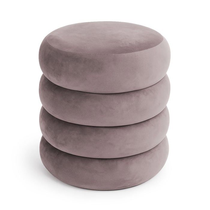 Tabouret en velours avec rangement 42 cm SNUGGO Rose Poudré Tabouret en velours avec rangement 42 cm SNUGGO Rose Poudré