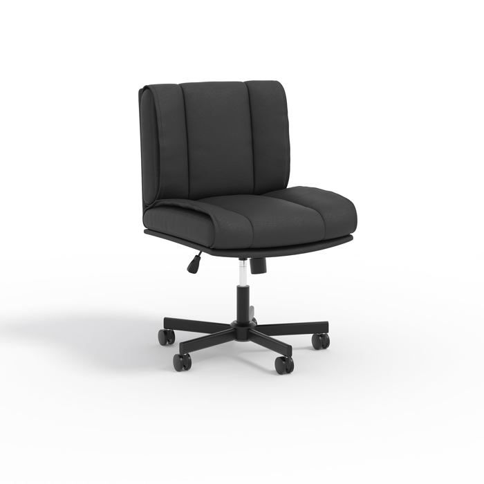 Fauteuil ergonomique - LUNSY - Similicuir PU résistant - Mousse haute densité - Dossier inclinable - Réglable en hauteur