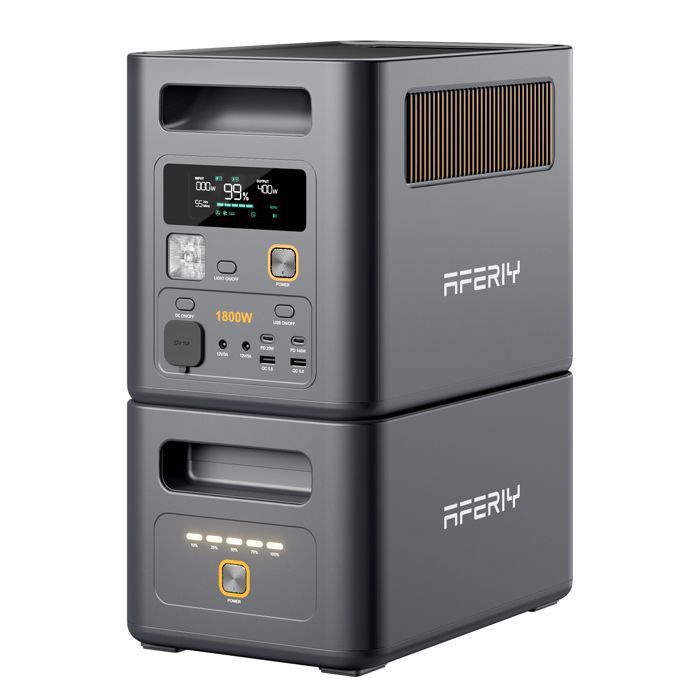 Générateur électrique portable - AFERIY - Capacité extensible 2048Wh - 1800W - Recharge rapide
