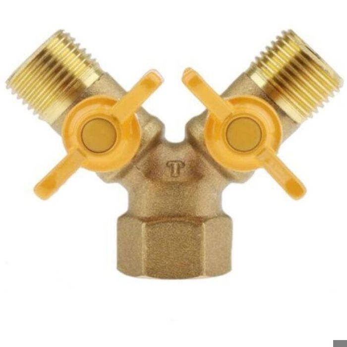 Adaptateur raccord T trois voies réservoir propane cuisinière gaz