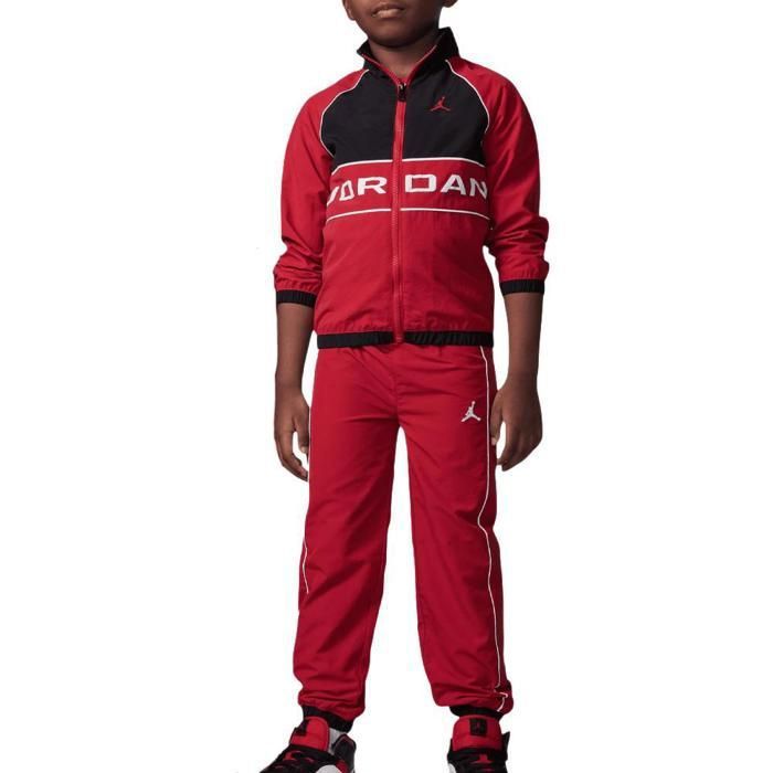 Survêtement Noir/Rouge Garçon Nike Jdn Wind