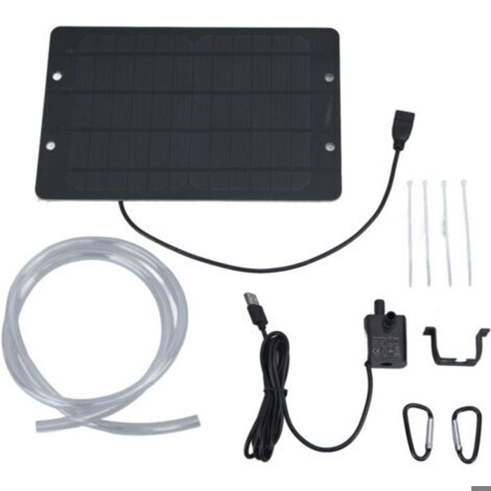 Pompe à eau solaire 6V 10W – 240 L/h – Hauteur max 3m – Panneau monocristallin