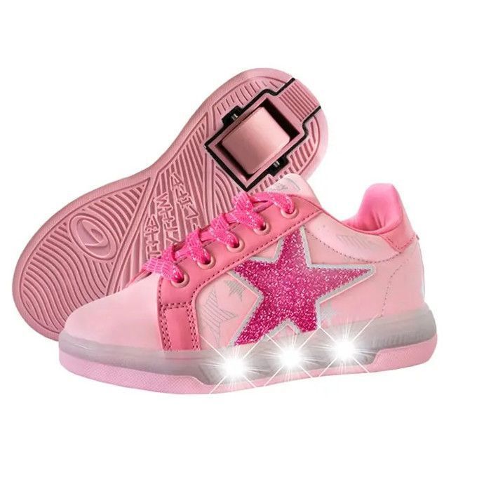 BREEZY ROLLERS Chaussure à Roulettes Blast Rose Rose - Chaussures à roulettes Heelys BREEZY ROLLERS Chaussure à Roulettes Blast Rose Rose - Chaussures à roulettes Heelys