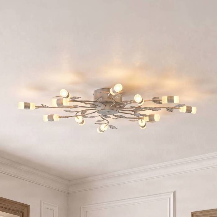 LED Plafonnier Bolonia (Traditionnel) en Doré Métal e. a. pour Salon & Salle à manger (à 12 lampes ) Eclairage Lampe Luminaire