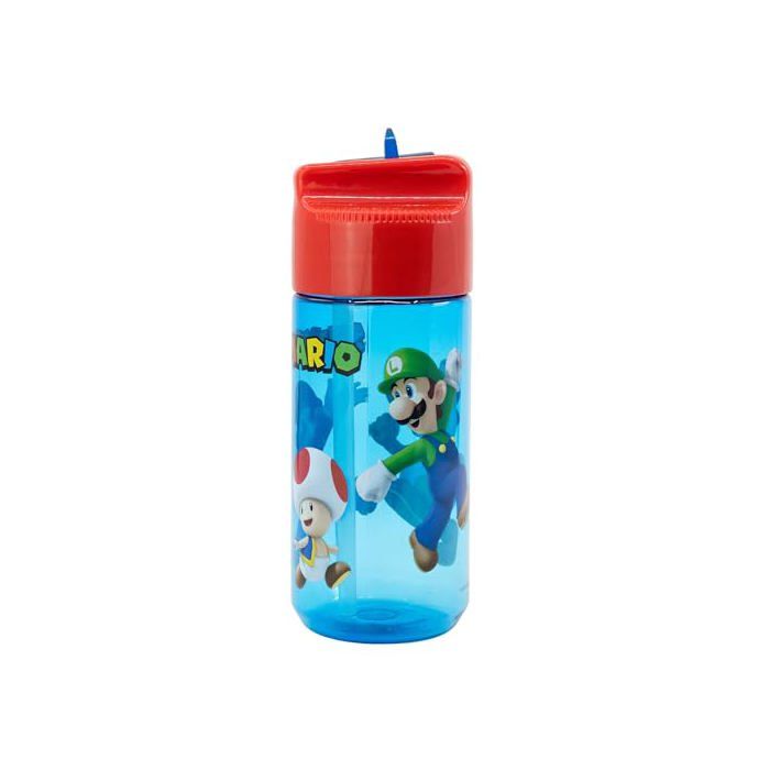 Gourde Super Mario Bros 430ml Ecozen - Enfant Antigoutte Sans BPA pour École Sport Sorties Réutilisable