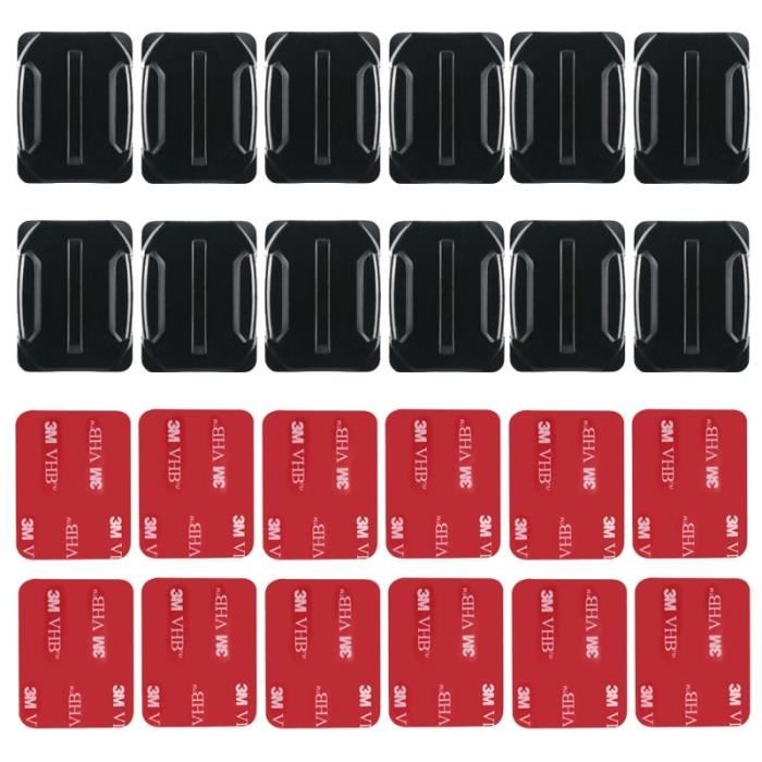 Support Adhésif Plat Incurvé 3M Pour Casque Compatible Avec