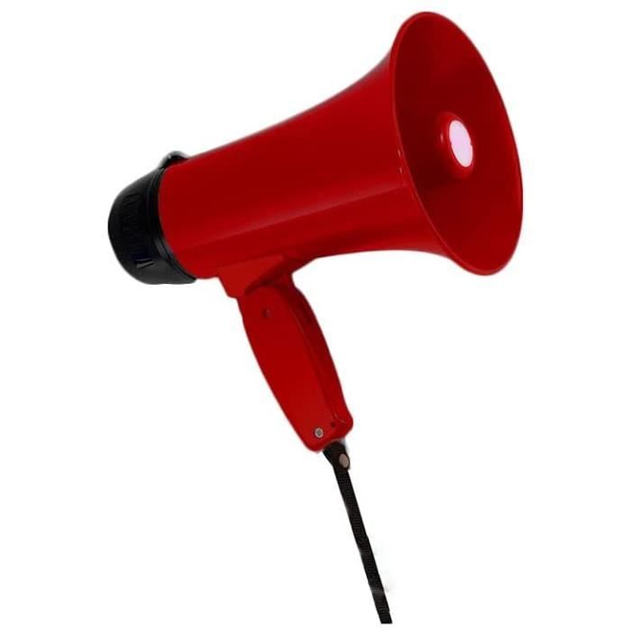 Pack 2 Mégaphones Rechargeables LTC 50W - Portée 600 M - USB, SD, Sirène - Pour événements Sportifs, Manif