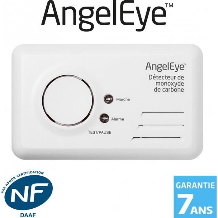 Détecteur de monoxyde de carbone (CO) AngelEye ACCESS CO-AE-9B-FR Autonomie 1 an - Garantie 7 ans