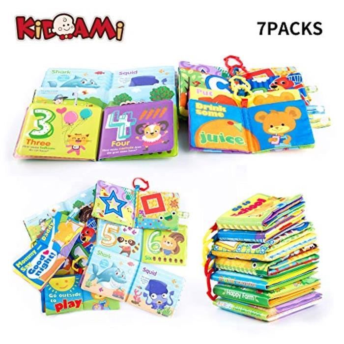 Poupon Sj0ng Livres Mous Pour 0 6 Mois Y Compris Livre En Tissu Et Livre De Bain Pour Bebes Et Tout Petits Et Bebes Premiers Livres Cdiscount Jeux Jouets