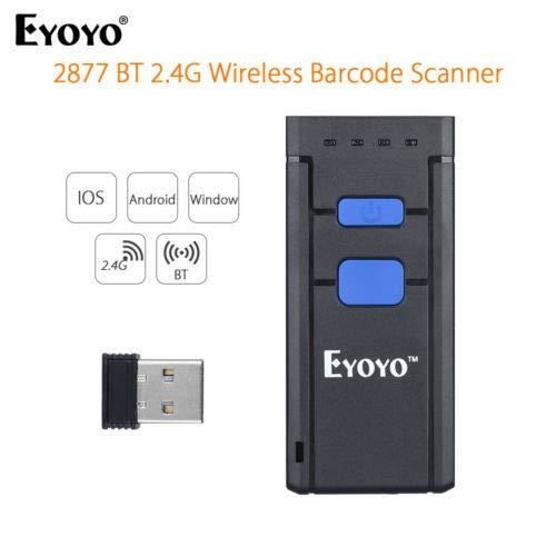 Eyoyo Mini Lecteur De Code Douchette Barcode Scanner Portable Sans Fil Fonction Avec Windows Android Ios 1d Douchette