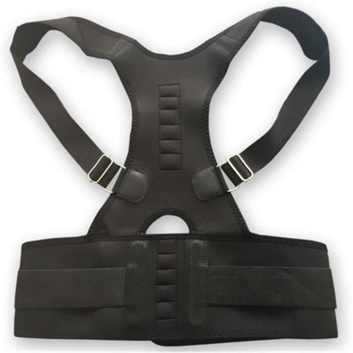 Correcteur De Posture Auto-chauffant – Gilet Magnétique Pour Dos Et épaules – Homme/Femme