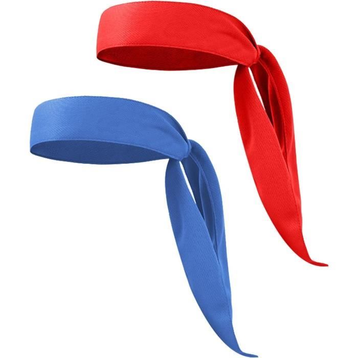 2 pièces bandeau de sport pour hommes bandeau de tennis bandeau  anti-humidité bandeau