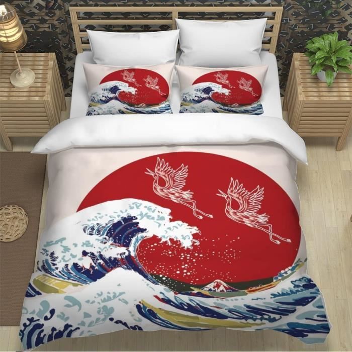 Housse De Couette 140x200 Cm Shih Tzu - 1 Taie D'oreiller Incluse - Microfibre Douce - Imprimé 3D Vibrant - Facile à Laver