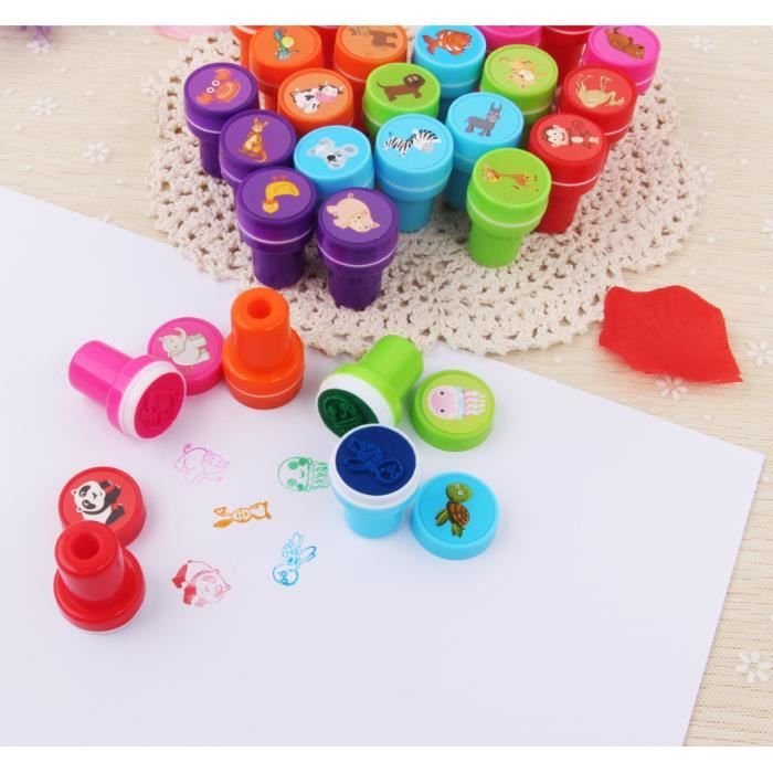 Tampons Dino 10 Pièces Tampon Encreur - Bricolage