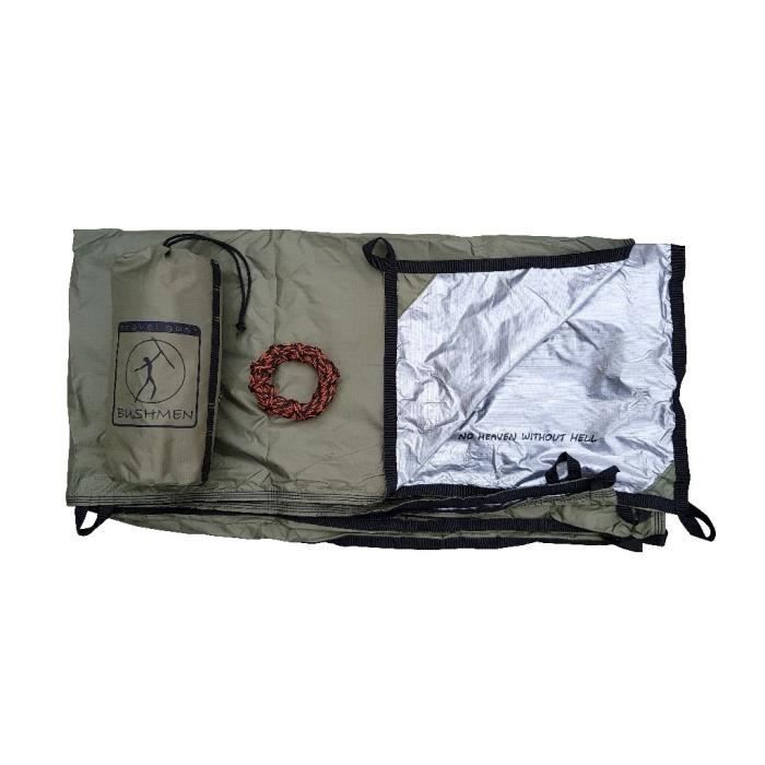 Bâche verte 2,4 m x 3 m légère en plastique polyéthylène 80 g/m²